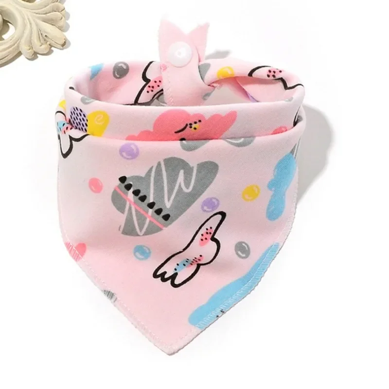 1 Pc Baby Bibs Triangle Double Cotton Bandana Bibs Baby Boys Girls Babador Feeding Smock Infant Burp Cloth Baby Saliva Towel