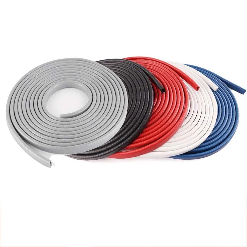 1/5Meter Higth8-26mm Width6-26mm U-Shaped Sealing Strip Rubber Edging Stainless Steel Protectio Car Door Edge Seal Strip