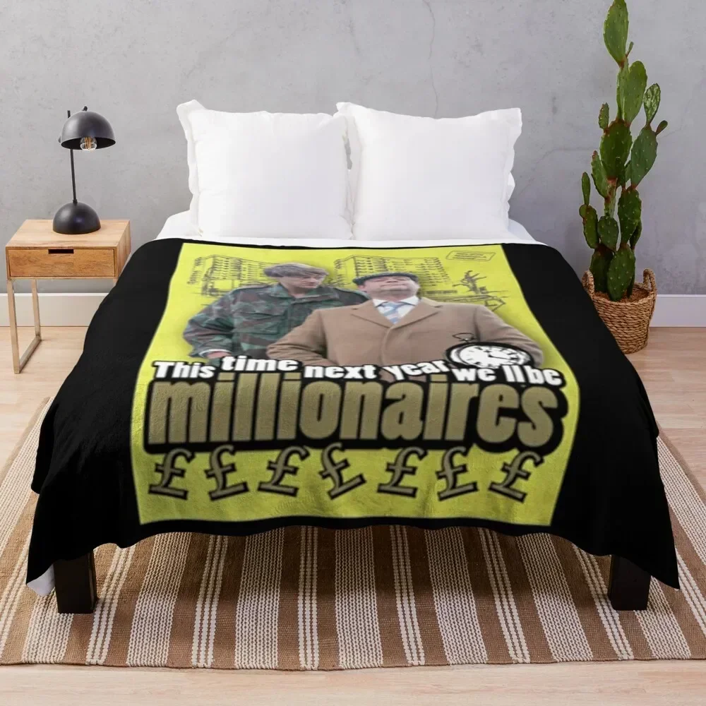 

this time next year well be millionaires Throw Blanket Anti Shedding Soft Fuzzy Blanket for Home