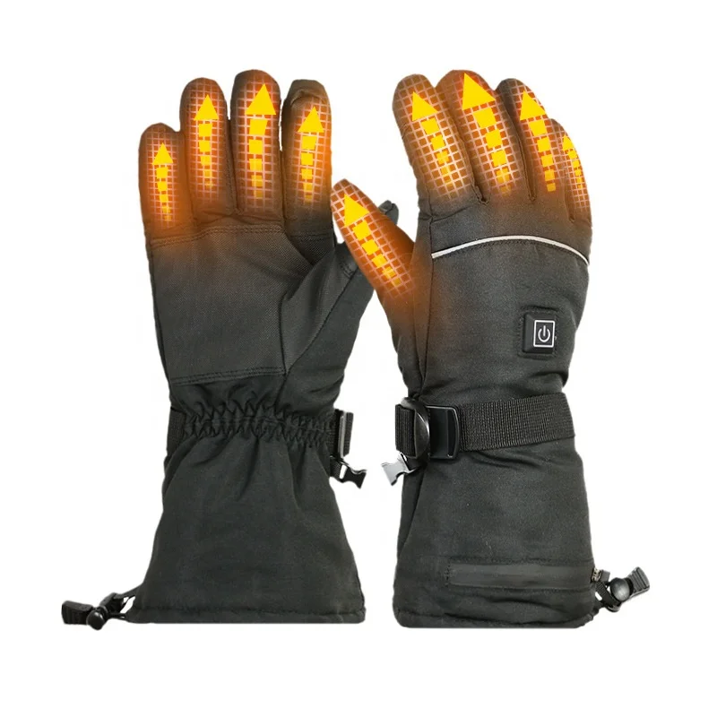 

Custom Logo Fingertips Heated Gloves Touch Screen Riding Rechargeable Electric Battery Heated Gloves
