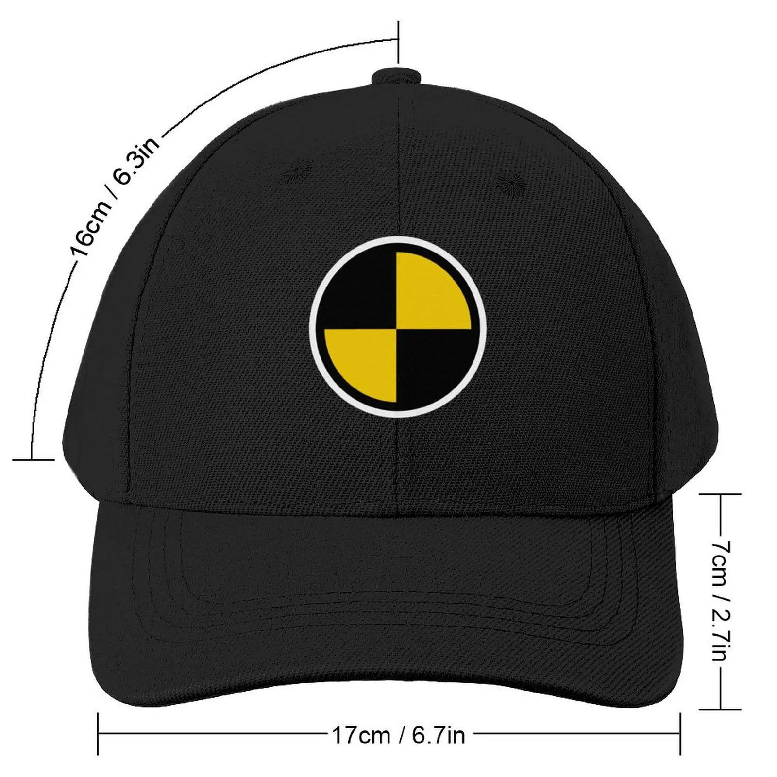 Crash Test Dummy Symbol Baseball Cap Thermal Visor Hat Beach Luxury Hat Uv Protection Solar Hat Mens Caps Women's