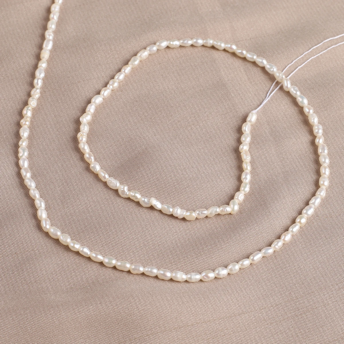 

Natural Pearl Beads Rice Shape White Freshwater Pearls for Jewelry Making Necklace Bracelet