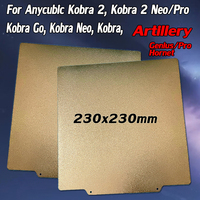 PEI Sheet For Anycubic Kobra 2, Kobra 2 Neo/Pro, Kobra Go Build Plate Double Sided Spring Steel Sheet PEI for Artillery Genius