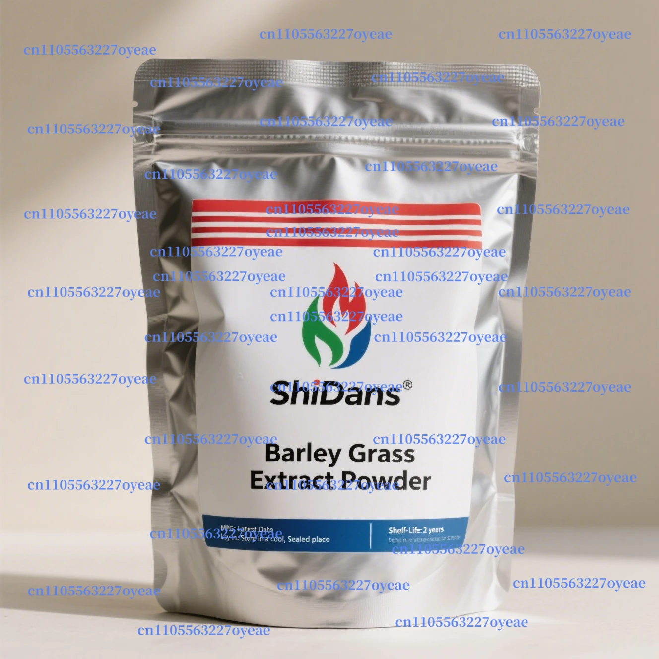 Embalaje de bolsa de papel de aluminio personalizado 100% natural de hierba de cebada (Da Mai Cao) para distribuidores globales