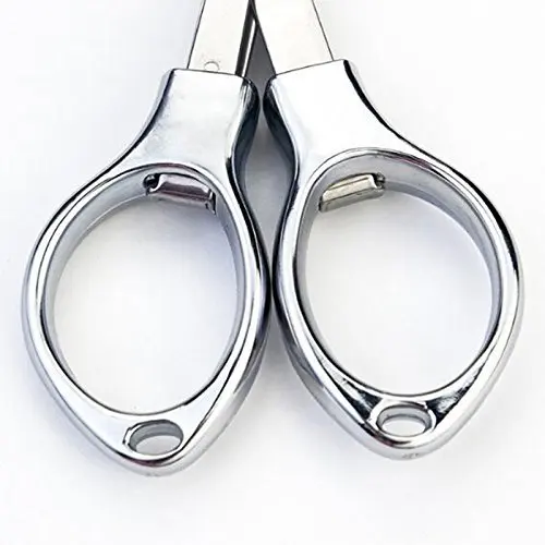 Househeld Kitchen Home Daily Mini Foldable Portable Stainless Steel Scissors 8-Shape Glasses Cut Fishing Line Scissors