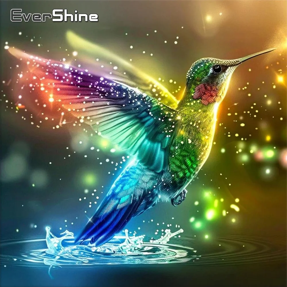 

Evershine New Arrival Diamond Embroidery Bird Animal Painting Acrylic Craft Supplies DIY Diamond Mosaic Hummingbird Child Hobby