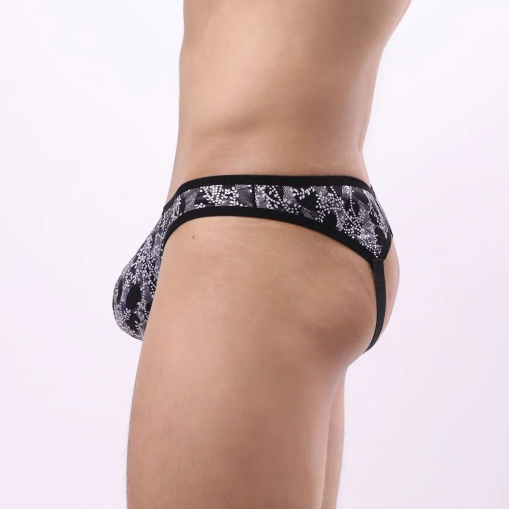 

Mens Sexy Low Waist Briefs Hollow Out Pouch Panties Sissy Gays Exotic Lingerie Crotchless Jock Strap Underwear Elastic Underpant