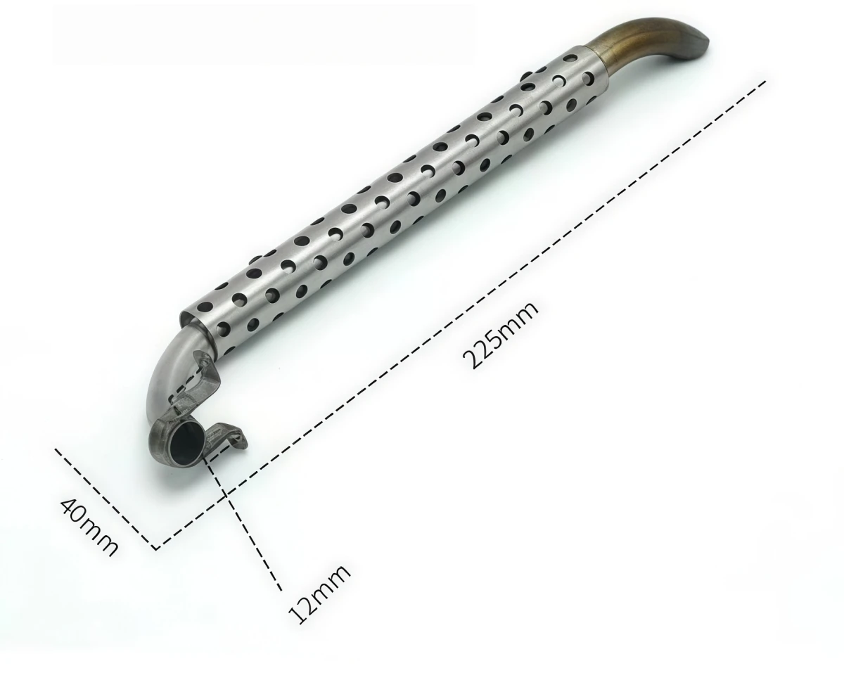 Metal Simulation Exhaust Pipe Tail‑Pipe For 1/8 1/10 RC Car KM3 Short‑Course F150 TRX‑4 YK RGT Crawler Upgrade Parts view 4