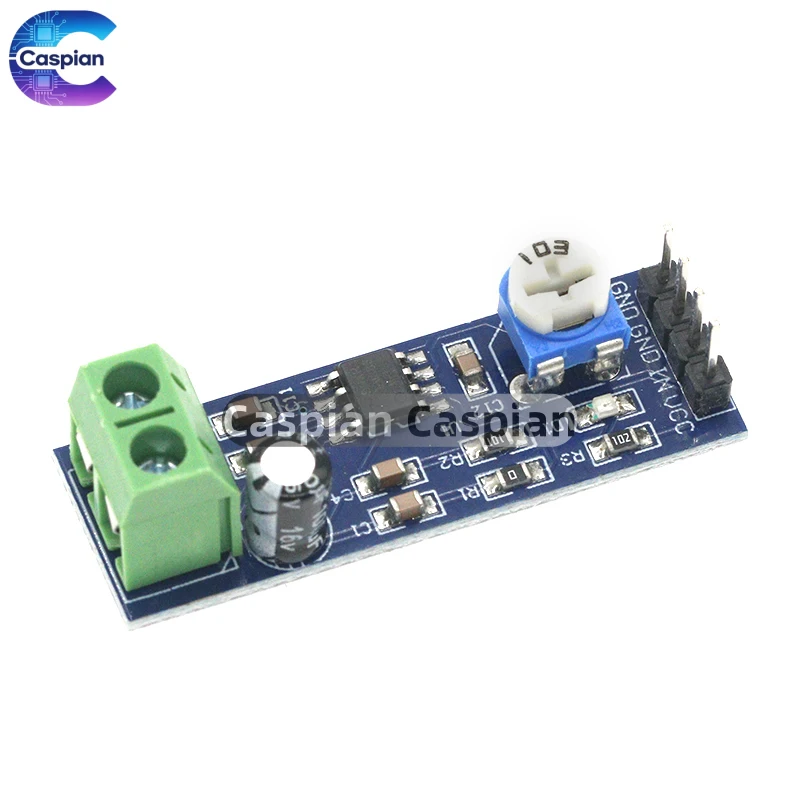 5/10/PCS LM386 module 200 times gain audio amplifier module mono audio power amplifier board