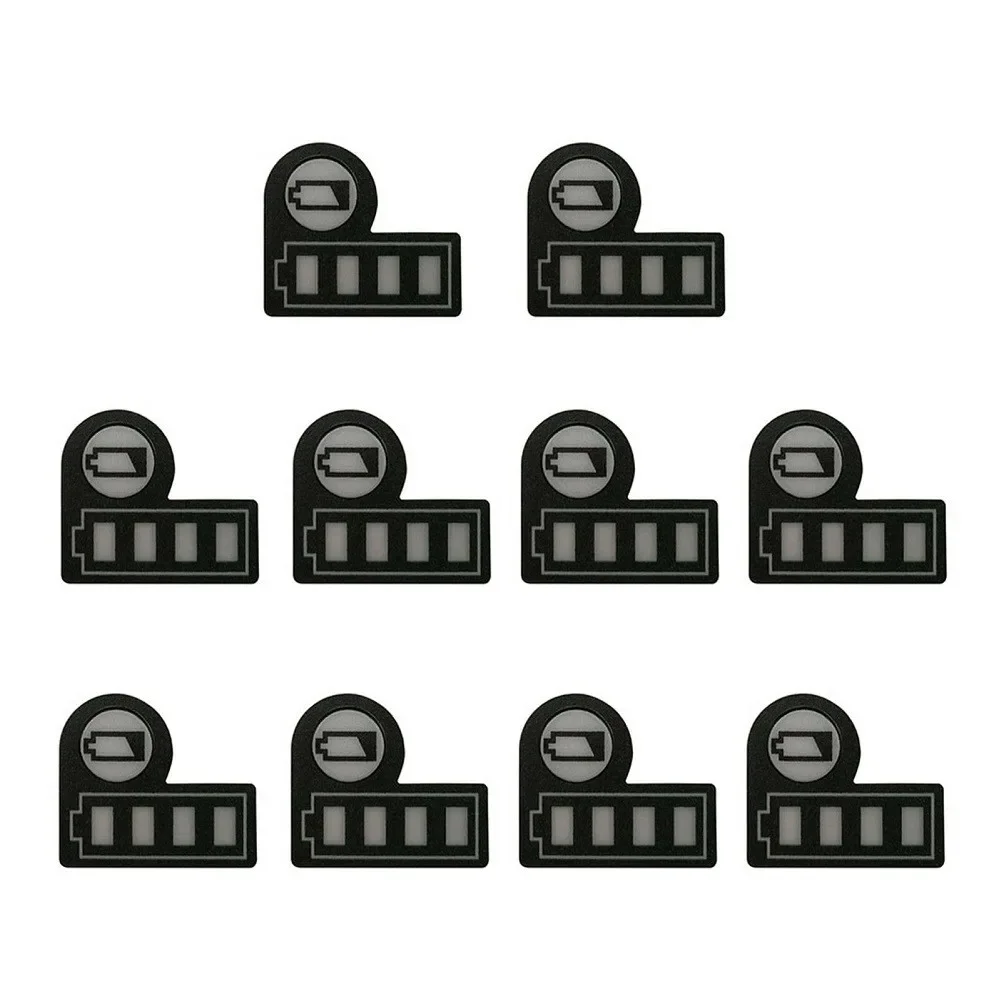 Imagem -05 - Etiqueta Indicadora de Nível de Bateria Etiqueta de Luz de Capacidade de Bateria Decalque de Botão Makita Bl1830 Bl1430 Bateria de Lítio 18v 10 Pcs