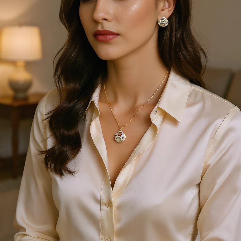 

3pcs Elegant Vintage Jewelry Set for Women Geometric Gemstone Inlay Necklace Shiny Crystal Choker Bridal Wedding Earrings Party