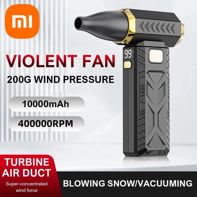 

Xiaomi Turbo Jet Fan Электрический 400000 об/мин Мощный воздуходувка Пылесос Двигатель Перезаряжаемый Портативный Чистый Вентилятор Инструменты