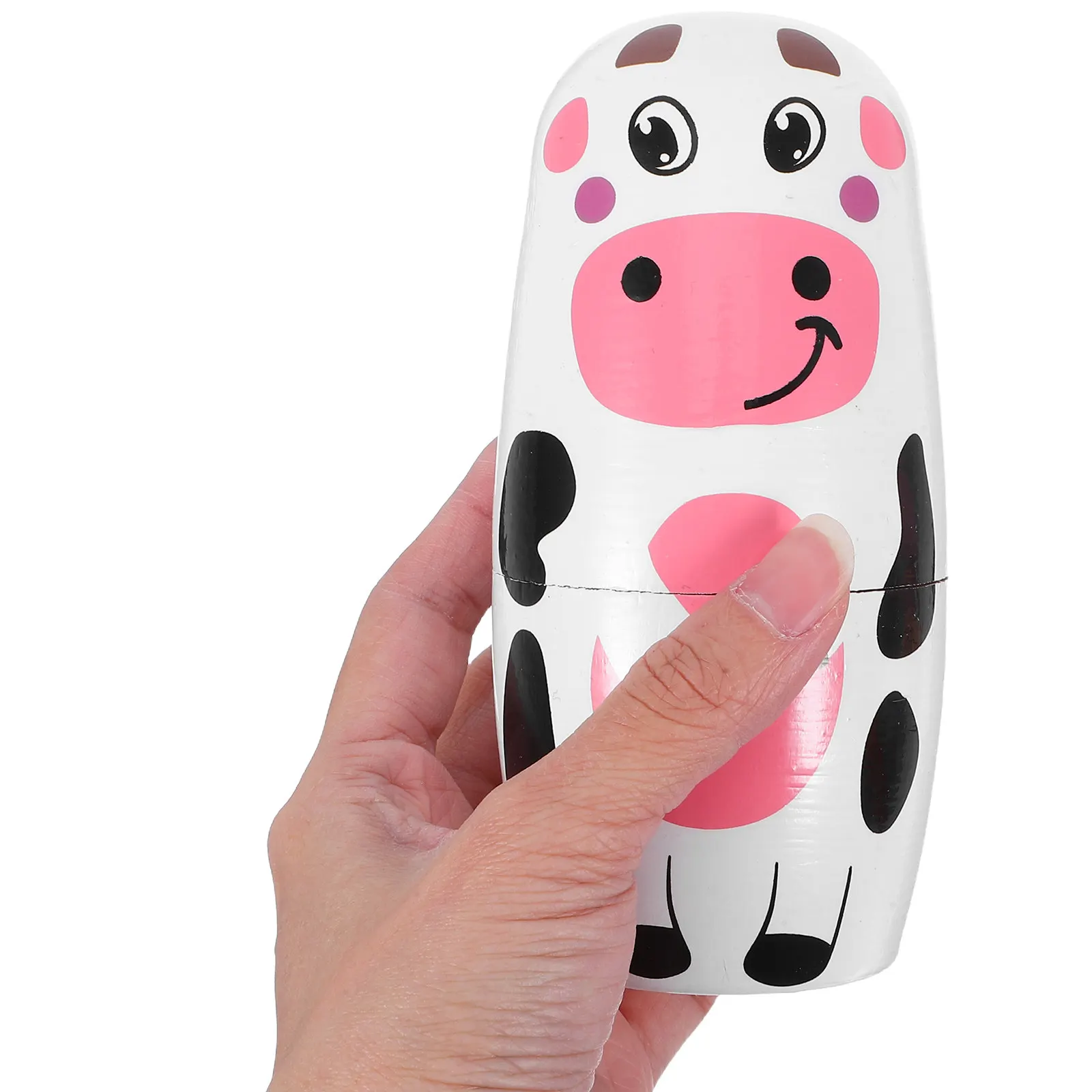 

Набор деревянных матрешек с животными в русском стиле для декора дома, развивающих игр и развития интеллекта