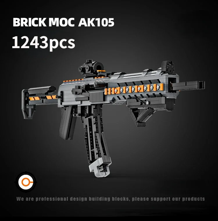 

AK105csgo Block Gun Assembly Shootable Toys Military Series Giant Call of Duty MOC Bricks Children's Training Puzzle Toys