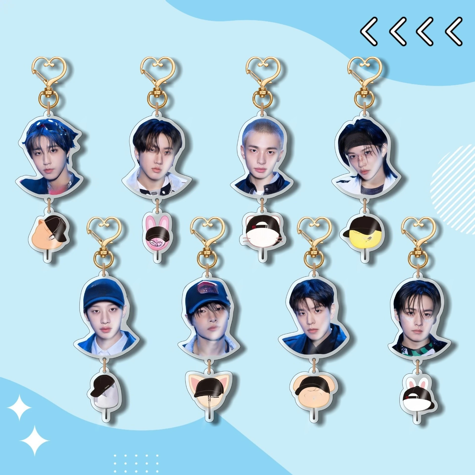 

Kpop Felix Hyunjin World Tour DominATE JAPAN Acrylic Keychain Seungmin Han Changbin Lee Know I N Bangchan Photo Keychains Gift