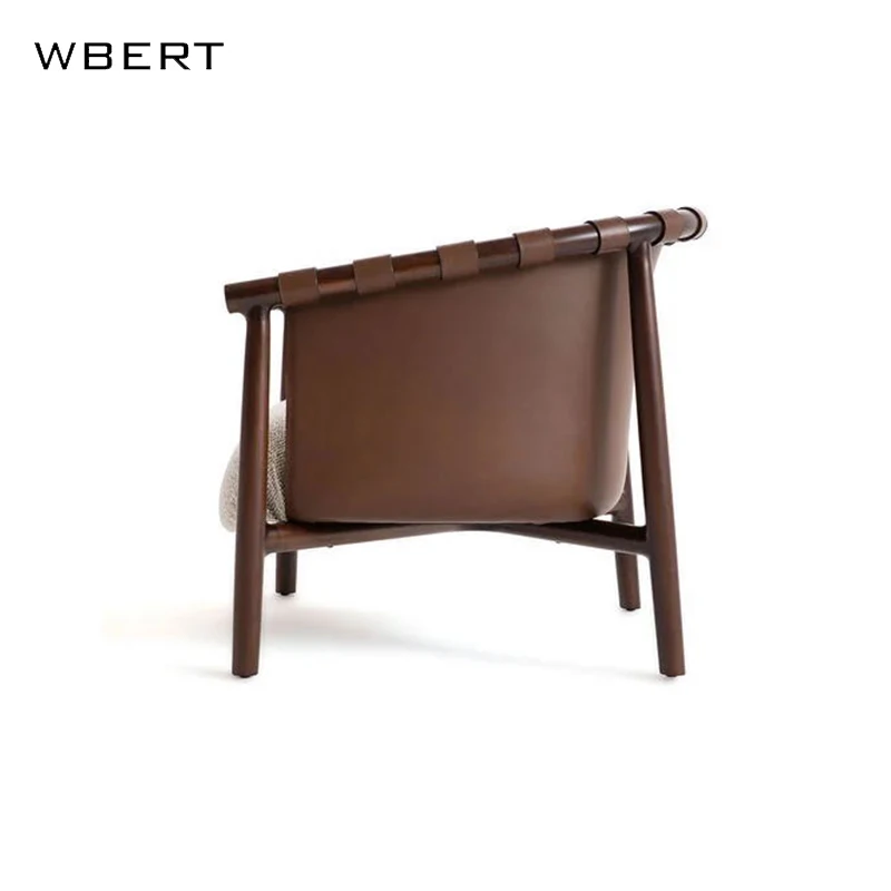 WBERT High-End Luxury Italian-Style Dining Chair Simple Leisure Chair for Living Room Coffee Shop Milk Tea Shop Dessert