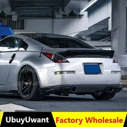 For 2003-2008 Nissan 350Z Fairlady Z34 | Rocket Bunny Style Duckbill Rear Trunk Lid Wing Spoiler (ABS Plastic - Matte Black)