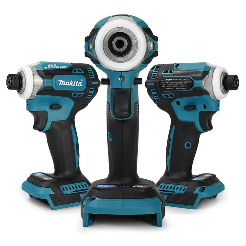 ไขควงกระแทกไร้สาย Makita DTD171 มอเตอร์ไร้แปรงถ่าน ไขควงไฟฟ้าลิเธียม แรงบิดสูง ใช้แบตเตอรี่ Makita 18v เครื่องมือไฟฟ้าแบบชาร์จได้