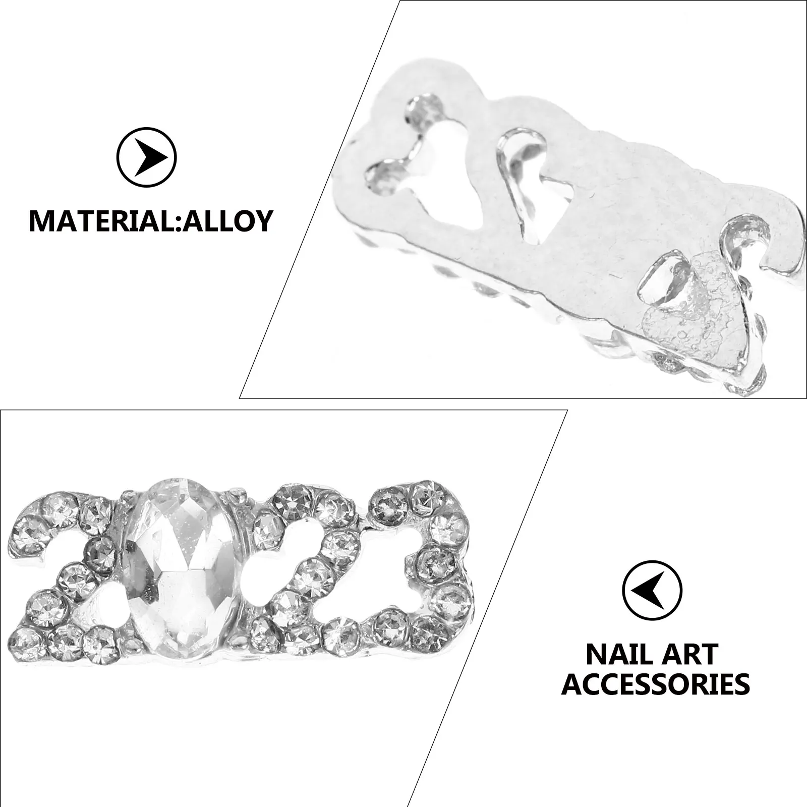 10 قطعة ثلاثية الأبعاد مسمار السحر عدد 2023 أنيق مسمار الفن اكسسوارات الديكور لأظافر القدم لتقوم بها بنفسك مانيكير زينة النساء