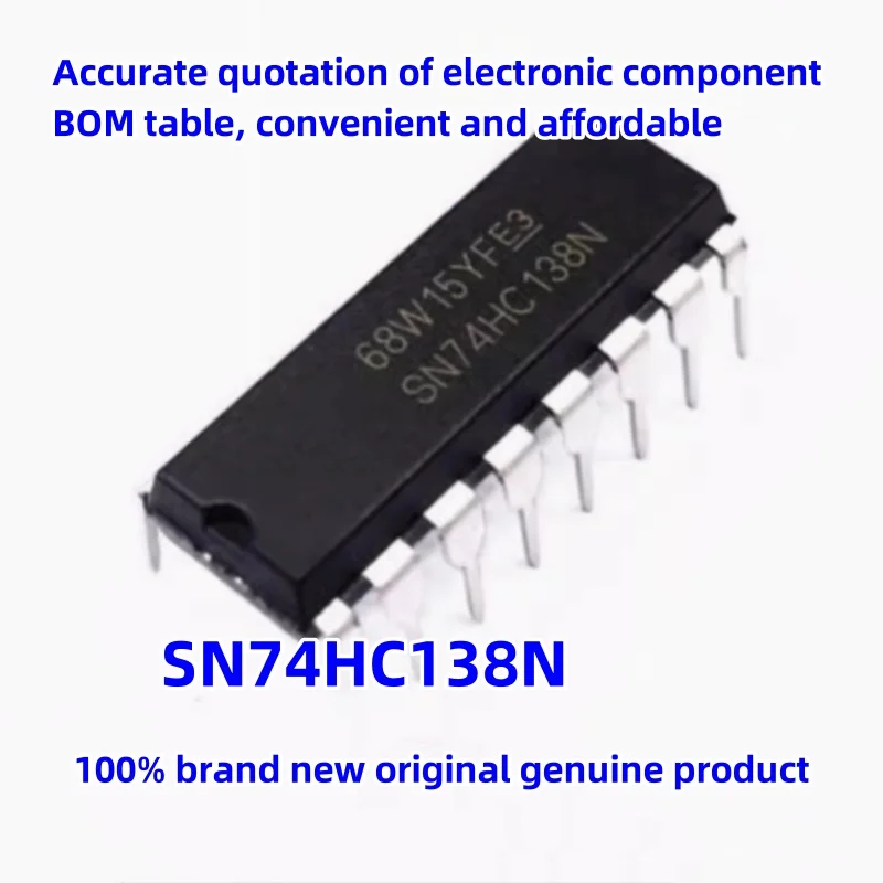 Brand new original genuine SN74HC138N DIP-16 38 decoder/decoder