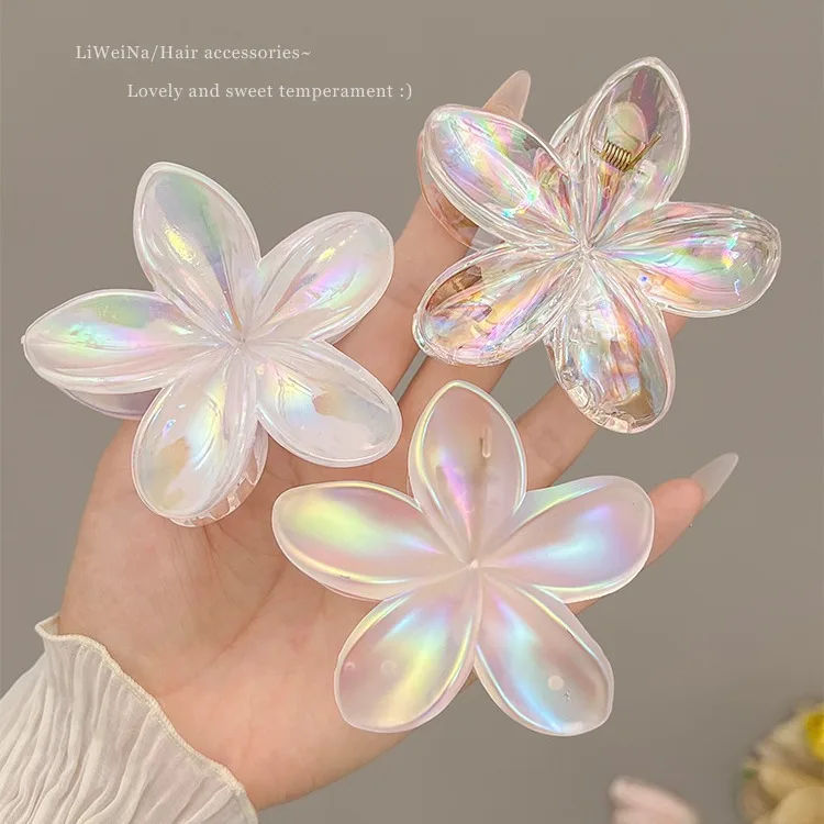

Women Hair Clip Colorful Frosted Egg Flower Hair Clip Gentle Hair Accessory Fashion Blue Color Simple Funny Cute Girl Hair Clip