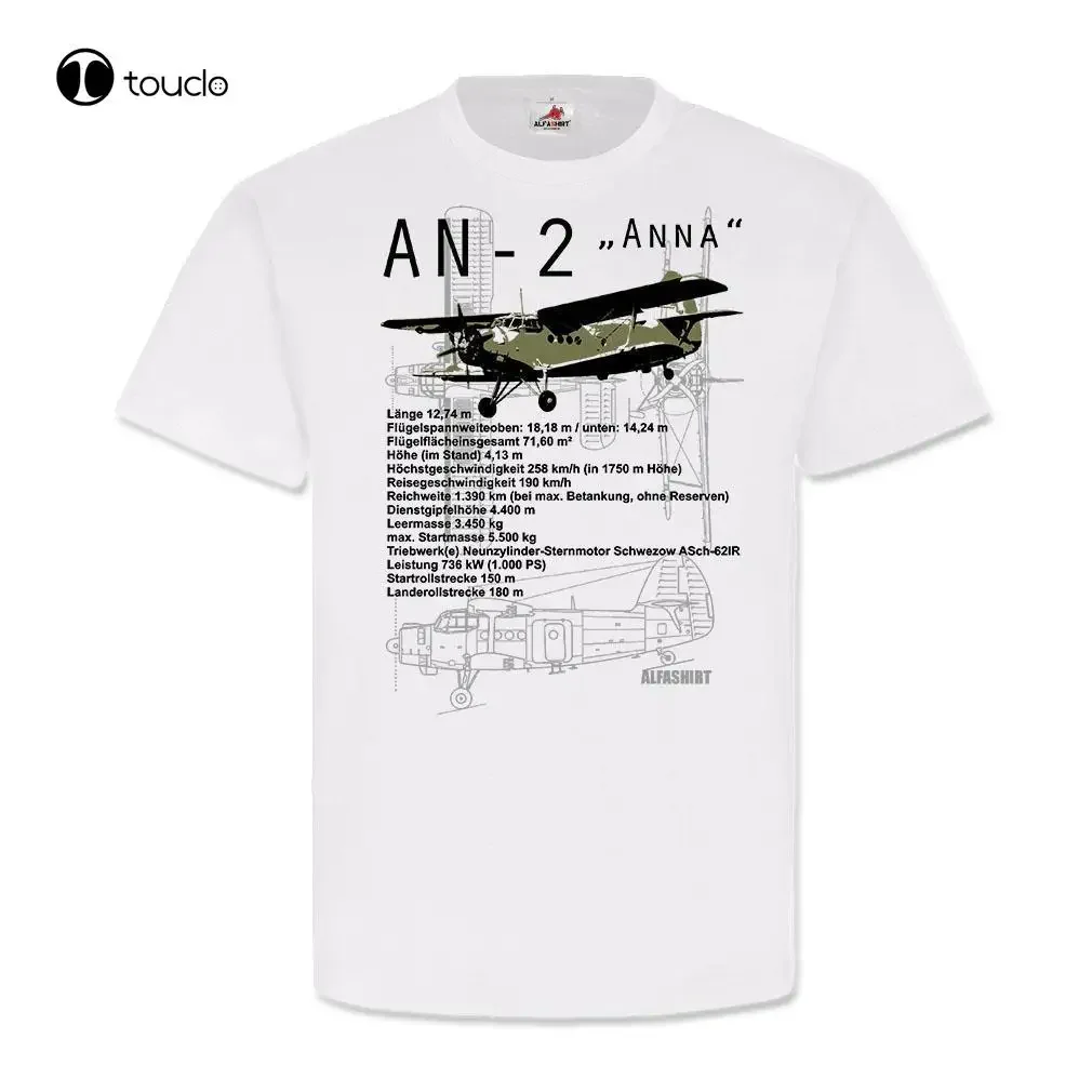 Casual Tee Shirt For Men An-2 Russischer Doppeldecker Flugzeug Anna Technische Date T Shirt #19961Make Shirts Unisex Xs-5Xl