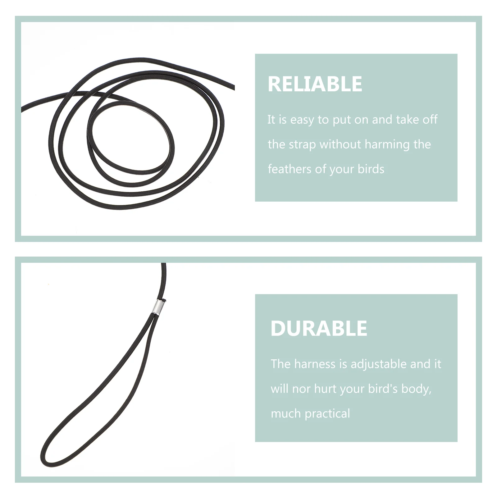 

3pcs Bird Harness Parrot Adjustable Flying Rope Cloth Cage Pet Training Leash Safe Non Slip H Design Premium Material