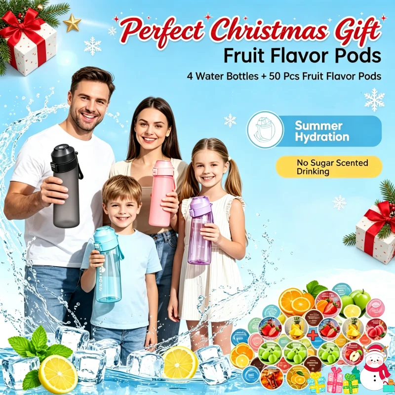 Multi‑Size Flavor Pod Water Bottle Scented Drinking Cup for Family Couple & Best Friends Perfect Holiday Gift for Outdoor Sports