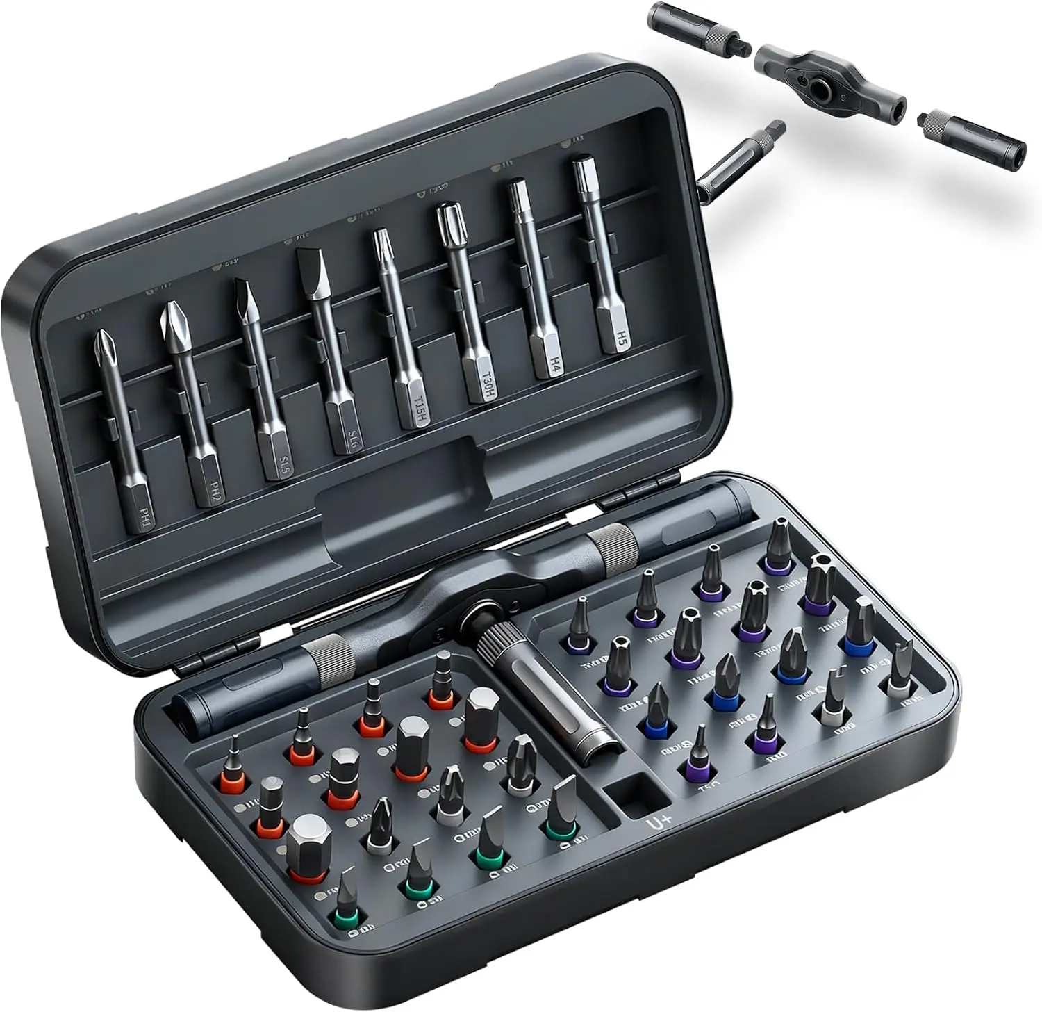 

42-in-1 Magnetic Screwdriver Set with Storage Case, Portable Repair Tool Kit for DIY, Electronics, Furniture, and Bike