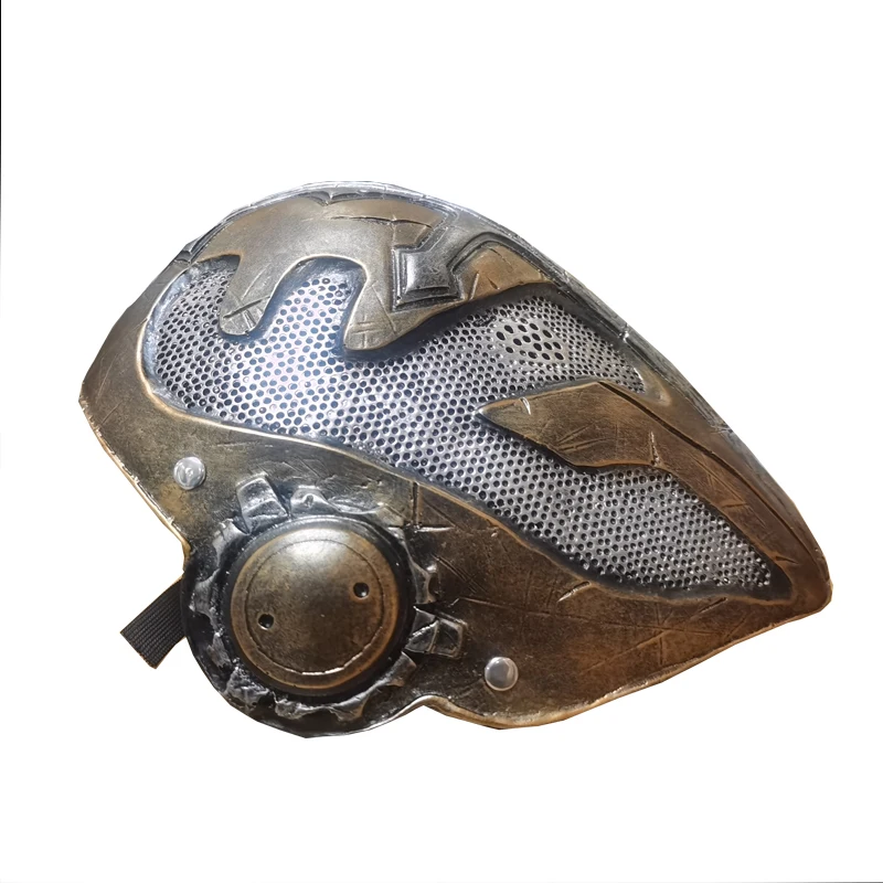 템플 기사단 마스크 할로윈 마스크 템플 기사단 코스프레 의상 마스크 공연 무대 소품 템플러 레진 마스크 실버