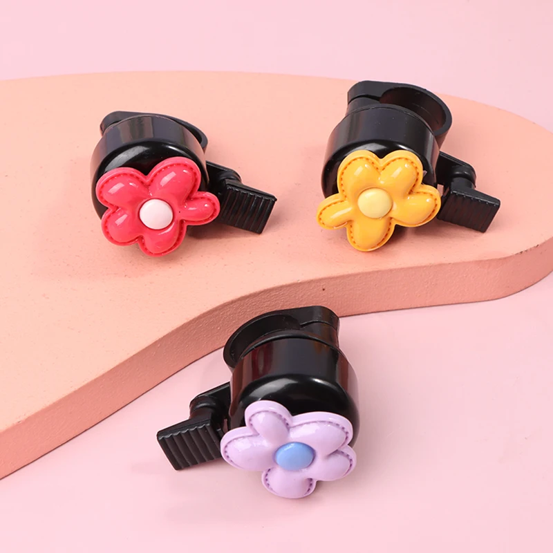 Cute Bicycle Bell Ring Mini Bike Horn Funny Kids Bicycle Ring Alarm On Handlebar Flower Shape Bike Bell Cycling Accessories