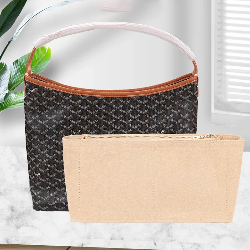 For Goyard Boheme Hobo Bag Organizer Felt Insert Makeup Organiser Divider Shaper Protector Compartment Inner