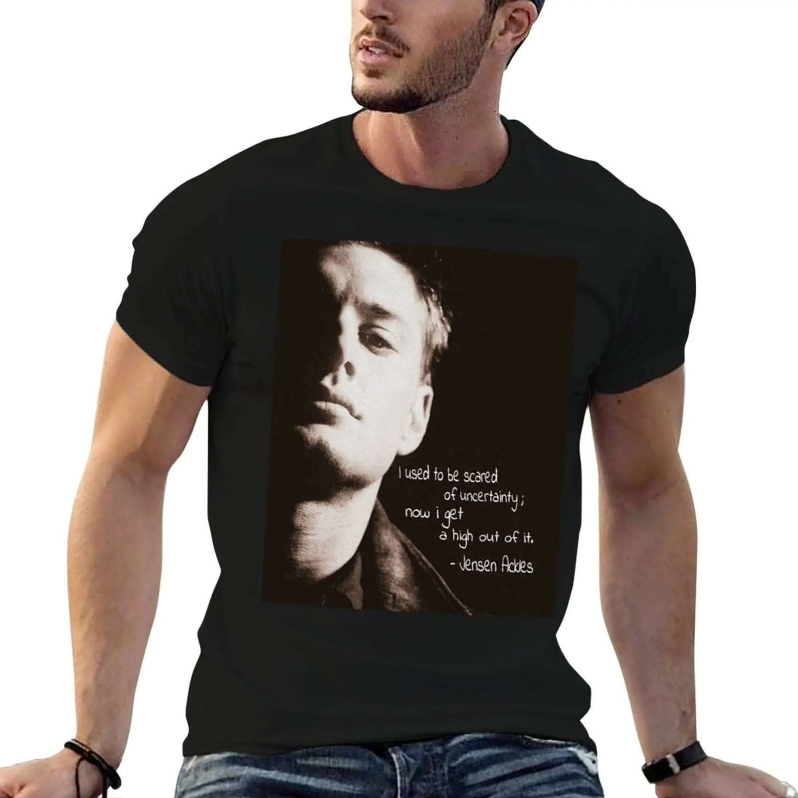 Jensen Ackles T-Shirt oversized graphic tee shirts graphic tee vintage t shirts T-shirt men