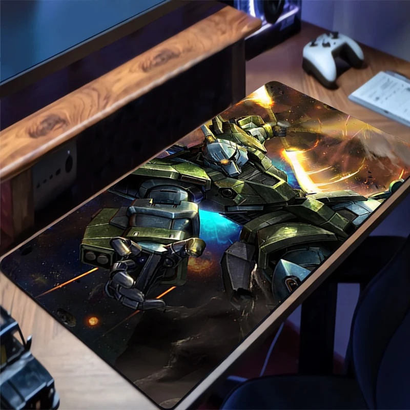 

Mouse Pad Office PC Accessories Keyboard Mat Anime Pattern Anti-slip Rubber Mechanical Warrior Gundam HD Mousepad Gamer Desk Mat