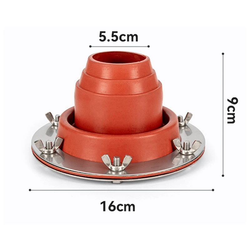 Tent Stove Jack Silicone Accessories Pipe Vent Chimney Cover for Backpacking Camping Outdoor Hot Stove Tent Accessory A-AT35