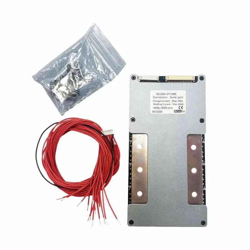 Heltecbms bms 16s 48v lifepo4/Lipo bms 16s 60v 30a 50a 80a 120a 160a 200a 250a 300a 350a balance du système bms pour onduleur bms