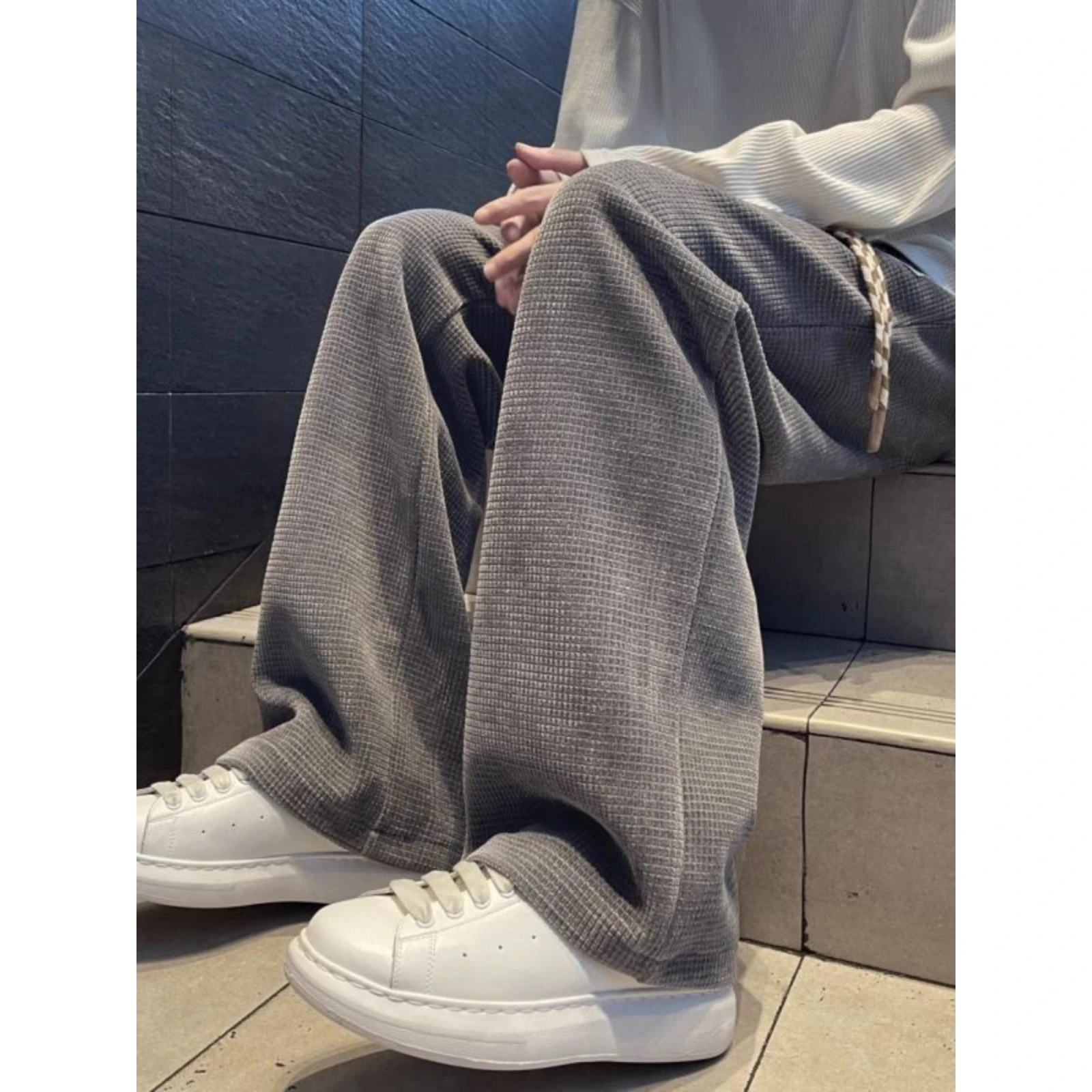 

Extra Large 300 Pou Hong Kong Sle Retro Corn ain Corduroy Men's Loose Straight Leg Long Pants Autumn Winter Faion