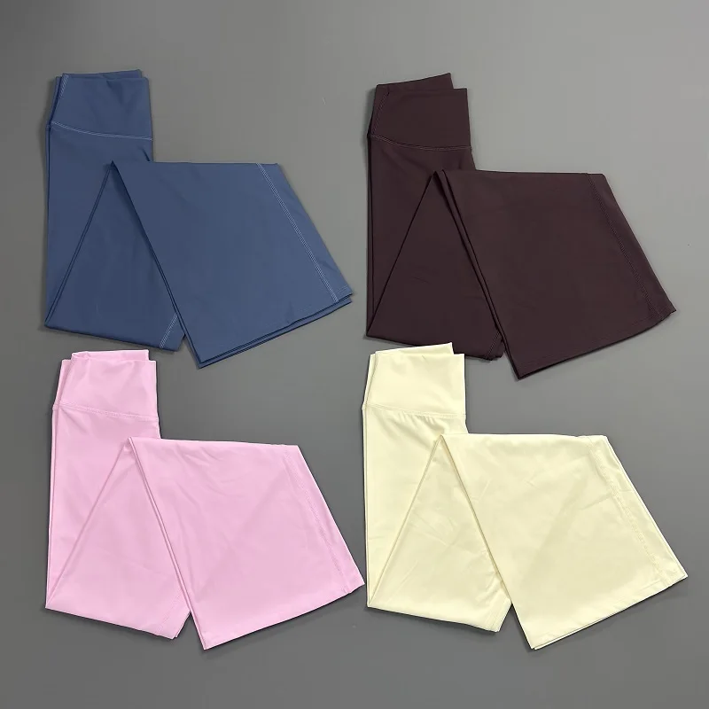 Origin Flares Women Naked Feeling Butt Lift Flared Leggings High Waist Gym Yoga Pants Pilates Workout Fitness Sports Trousers