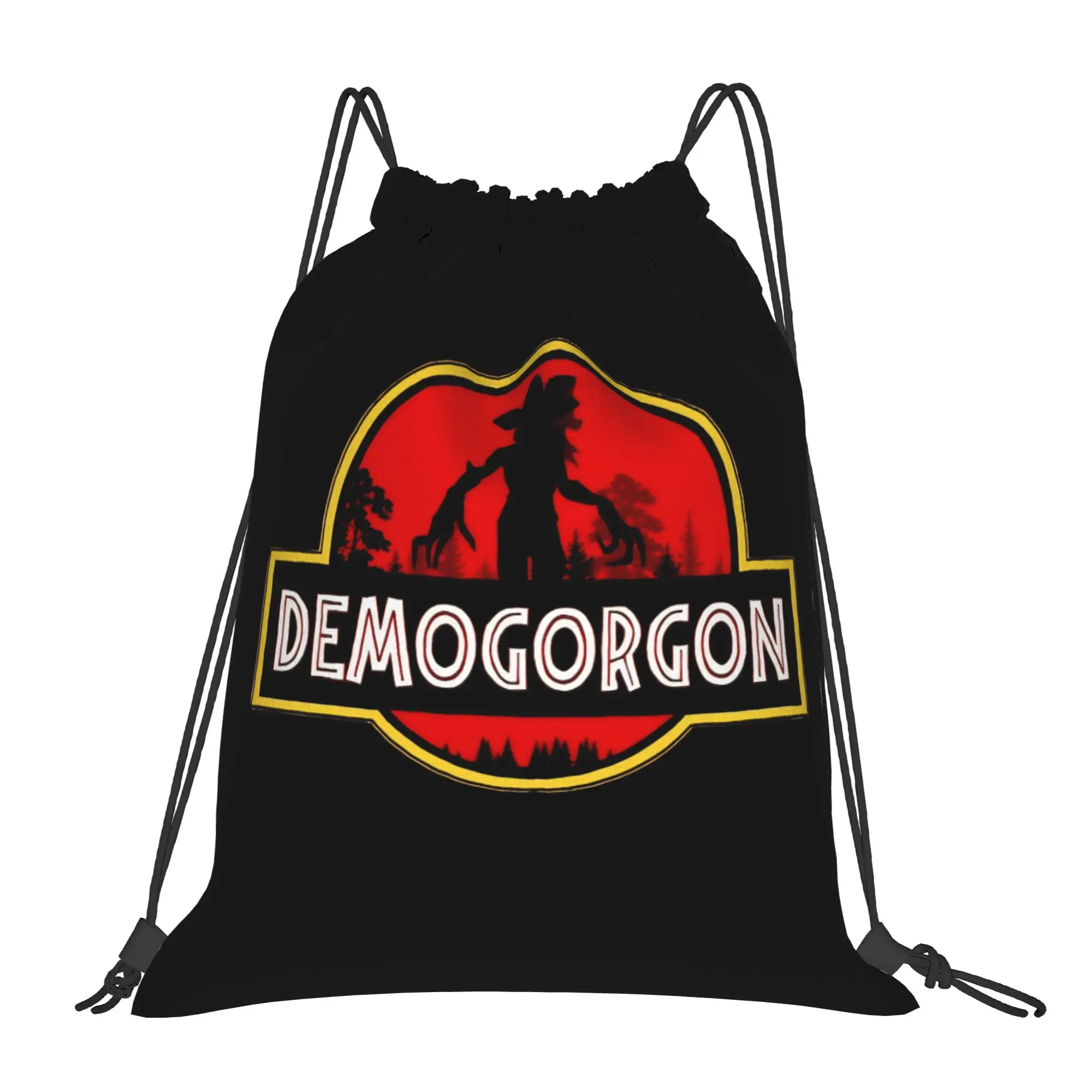 Drawstring Bag The Demogorgon Backpack American TV Series Large Capacity Large Capacity Camping Sackpack String Bags For Men