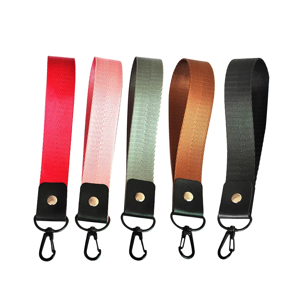 5 Pcs Wrist Band Phone Lanyard Rope Keychain Cellphone Wristlet Decoration Documents Hanging Short Strap