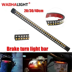 Universal Motorcycle Stripe Light, Tail Brake, Stop Turn Warning Signal, Iluminação De Sinal, Super Bright Lamp 12V