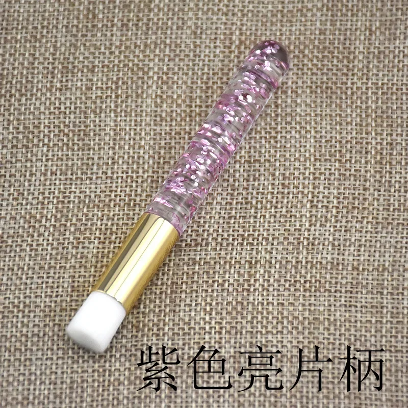 Profesjonalna szczoteczka do czyszczenia szamponu do przedłużania rzęs Różowa błyszcząca pianka do podnoszenia rzęs Narzędzia do czyszczenia nosa i twarzy