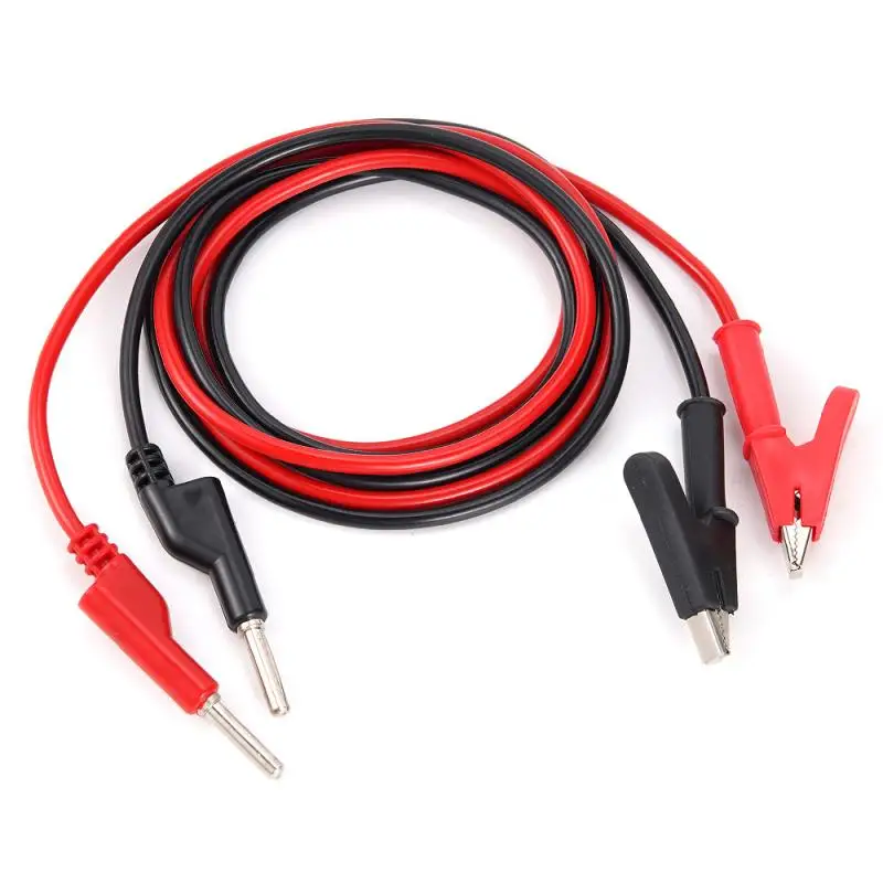 15A Crocodile Alligator Clip To Banana Plug Test Leads Cable Power Tools Silicone Banana Plug Accessories