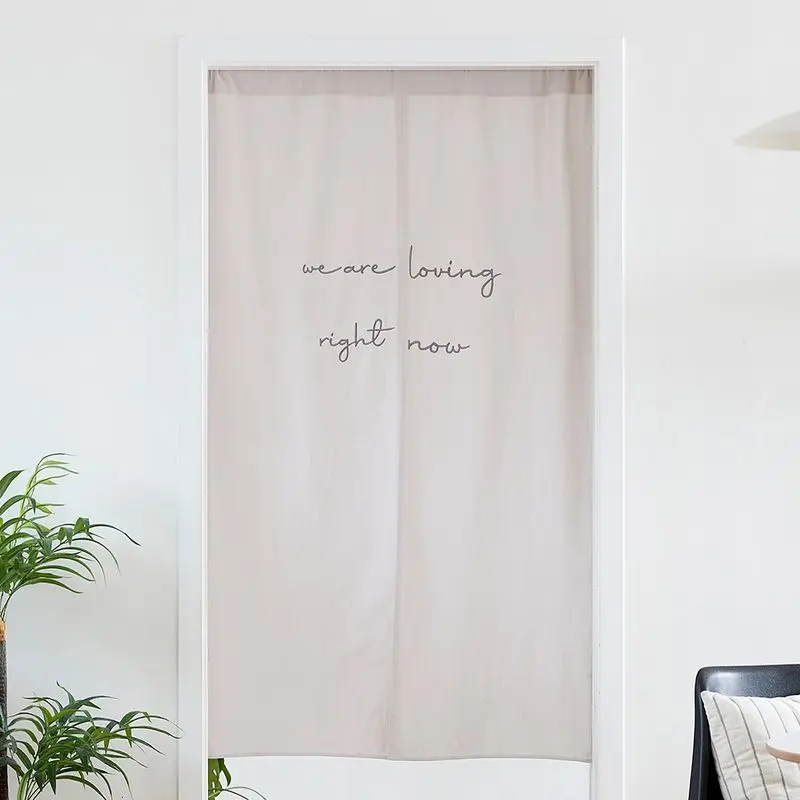 Japanese Noren Door Curtain Minimalist Partition Half Curtain For Kitchen Bedroom Entryway, Privacy Room Divider Home Decor