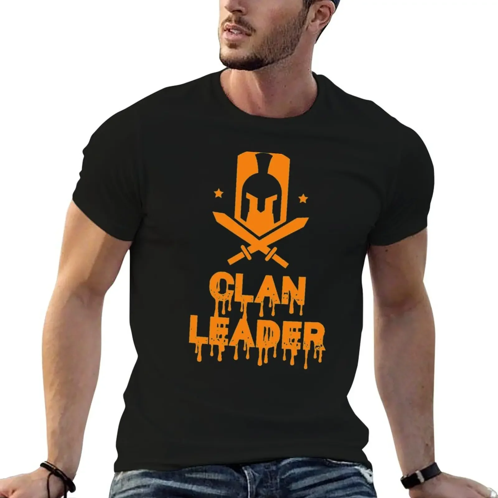 

Clan Leader Essential T-Shirt street wear customs design your own T-shirts man plain t shirts men