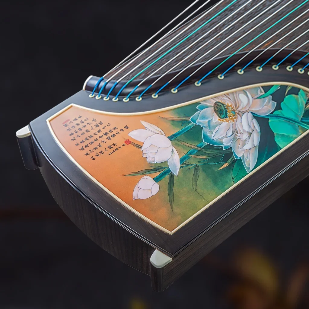 

Chinese Zither 21 String Sandalwood Guzheng Instrument Gu Zheng Zither Musical Instrument