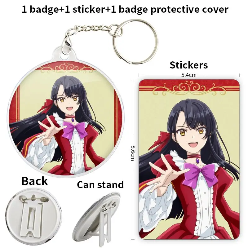 Alicia Williams Anime Character Game Soft Button Badge Brooch anchor Peripherals Pin Peripheral Decoration Cosplay 75mm Jewelry