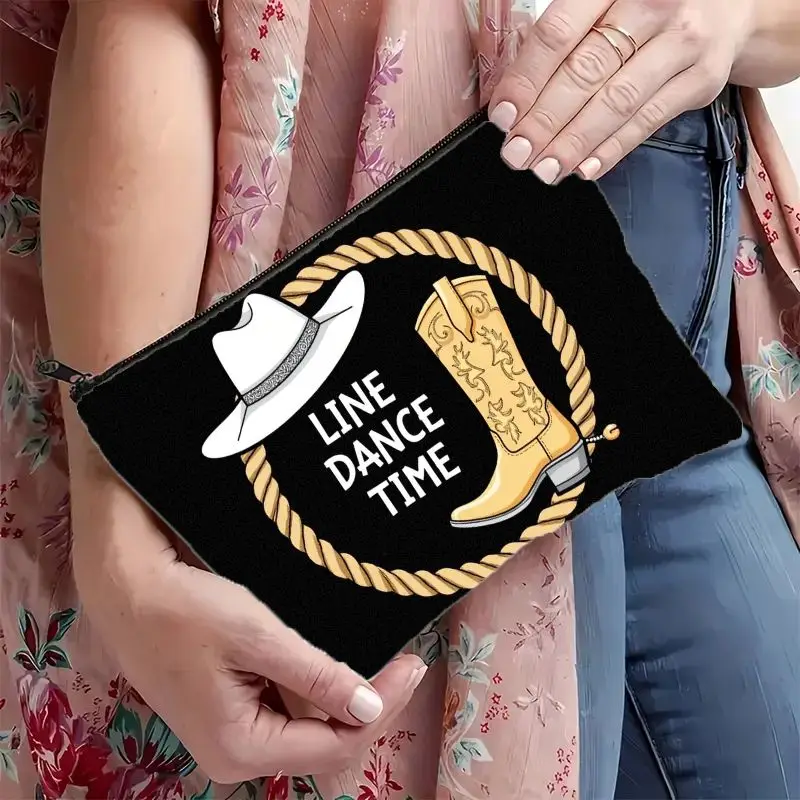 A Lightweight And Portable Makeup Organizer Designed in a 2D Flat Western Style, Complete with a Zipper Closure