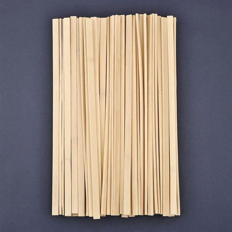 Flat Bamboo Slice 5-40CM For Crafts And Model Making Furniture Materials DIY Durable Dowel Building Model Woodworking Tool