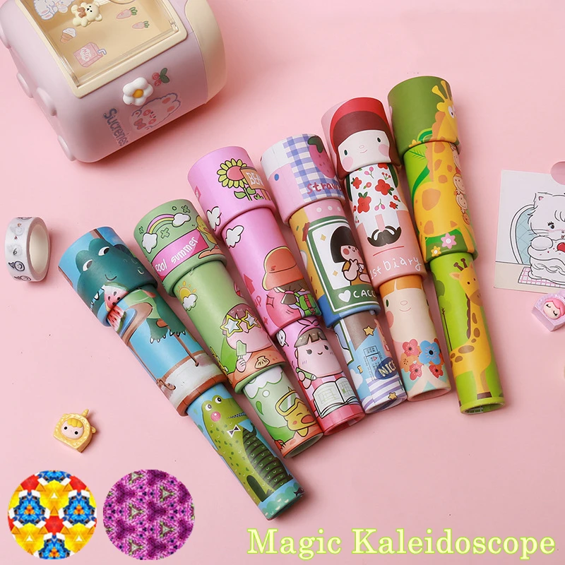 Scalable Rotation Magic Kaleidoscope Classic Animals Kaleidoscopes Clear View Retro Toys Gift for Kids Classic Educational Toy